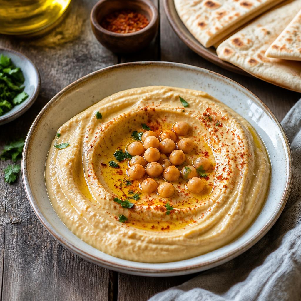 Houmous onctueux au tahini